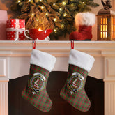 Clan Ainslie Tartan Crest Christmas Stocking AJ27 Ainslie Tartan Tartan Stocking
